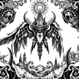 Adult Gothic Coloring Pack ID 19317 - Challenge
