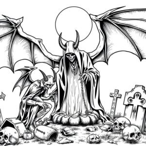 Adult Horror Coloring Pack 002