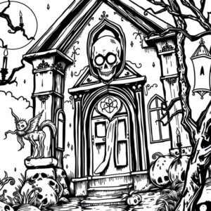 Adult Horror Coloring Pack 006