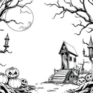 Adult Horror Coloring Pack 005