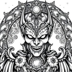 Adult Gothic Coloring Pack: ID 18549 - Challenge